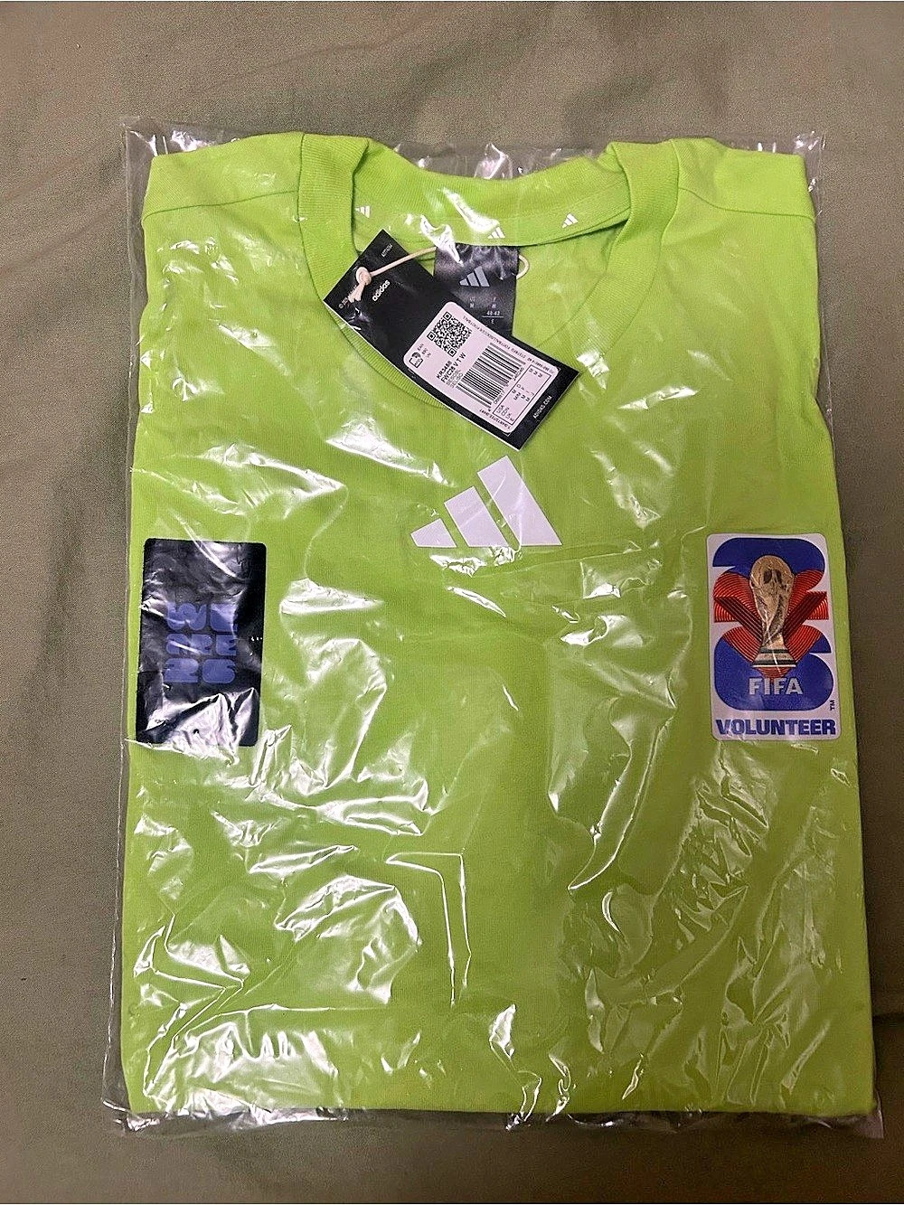 adidas FIFA World Cup 2026 Volunteer T-Shirt Green Medium